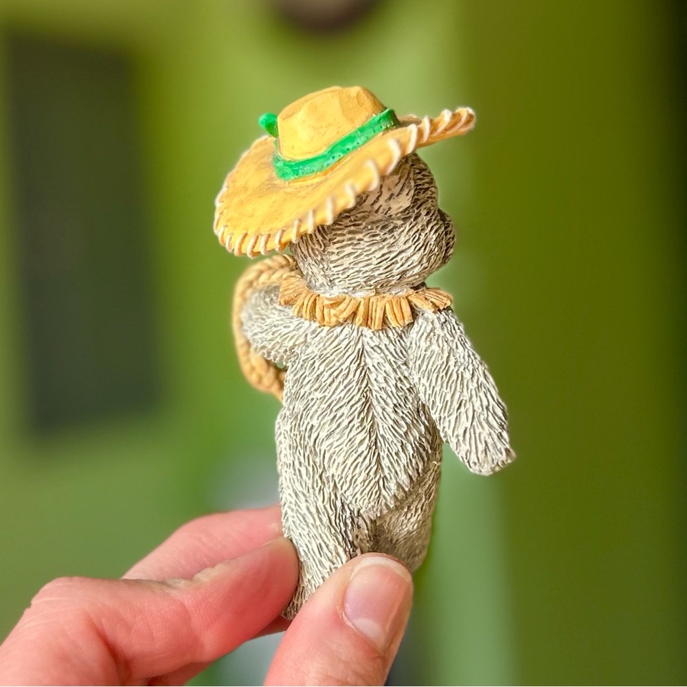 VTG Western Cowboy Rodeo Lasso Bear Bronson Collectibles Trinket Figurine Art - Picture 5 of 8